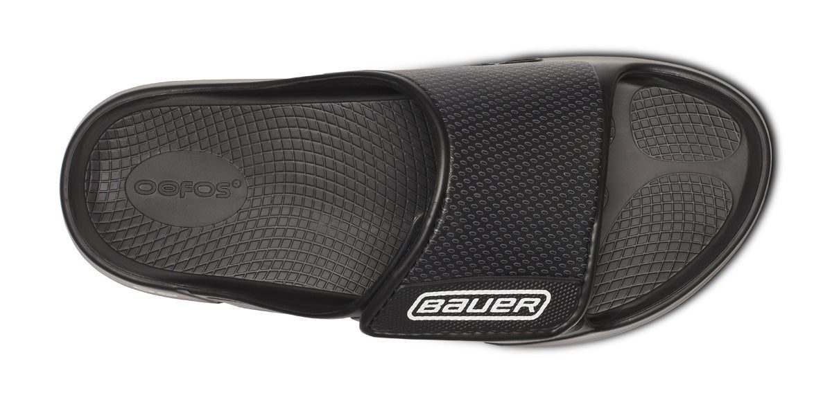 BAUER/OOFOS Men's OOahh Sport Flex Sandal ?C Black - Image 6