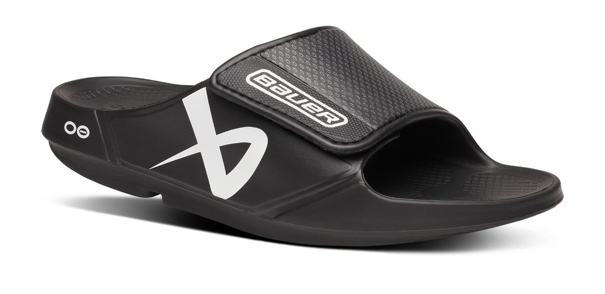 BAUER/OOFOS Men's OOahh Sport Flex Sandal ?C Black