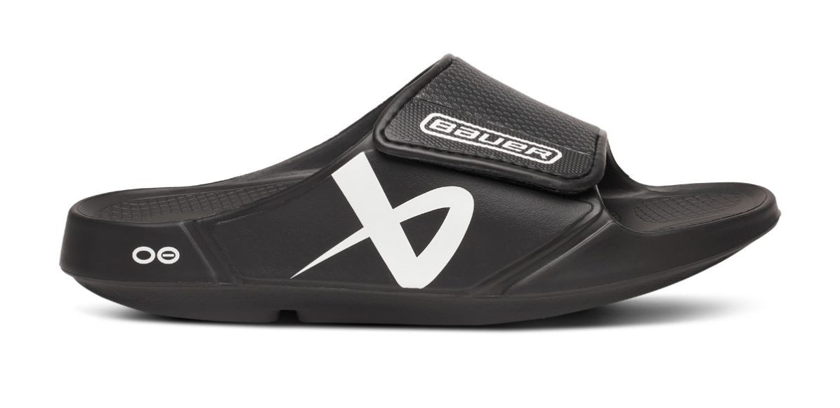 BAUER/OOFOS Men's OOahh Sport Flex Sandal ?C Black - Image 2