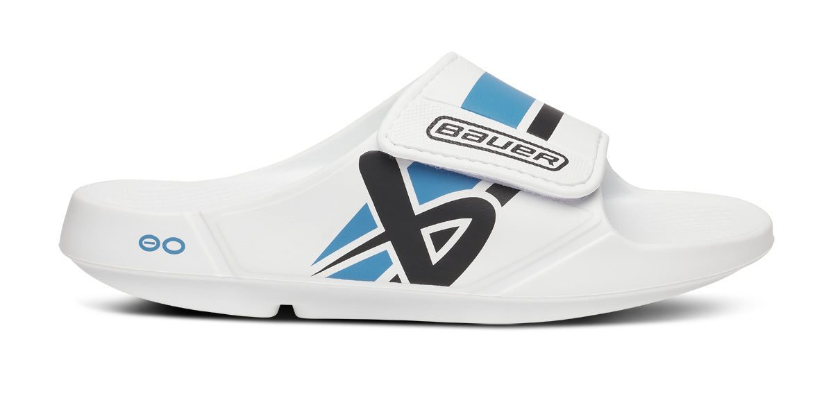 BAUER/OOFOS Men's OOahh Sport Flex Sandal ?C White - Image 2