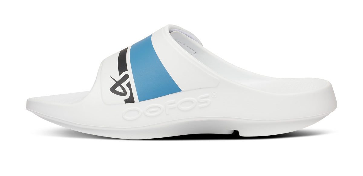 BAUER/OOFOS Men's OOahh Sport Flex Sandal ?C White - Image 7