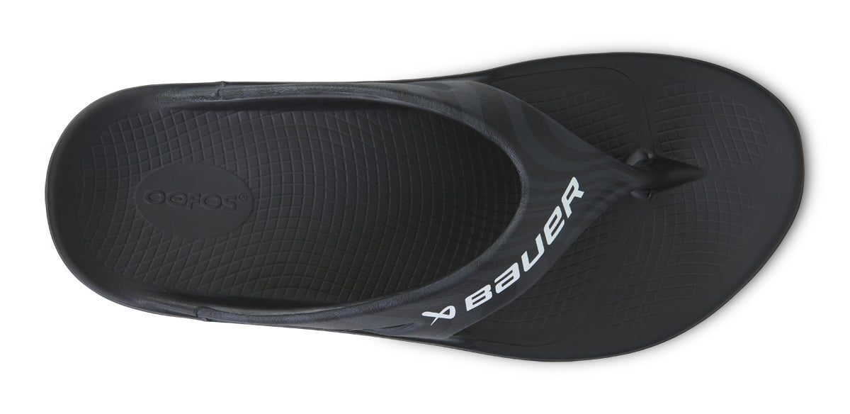 BAUER/OOFOS Men's OOriginal Sport Sandal ?C Black Asphalt - Image 6